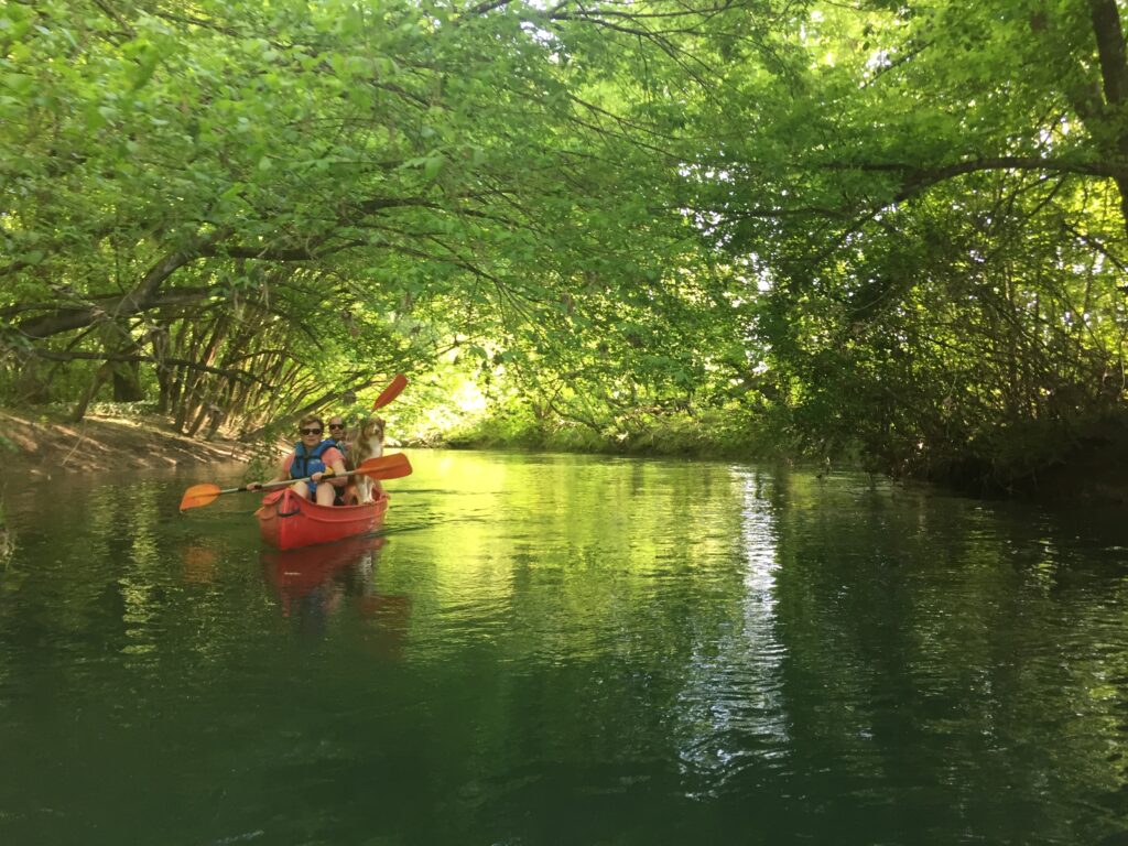 canoe , activité proche de l'ermitage hastingue, gite 5 étoiles